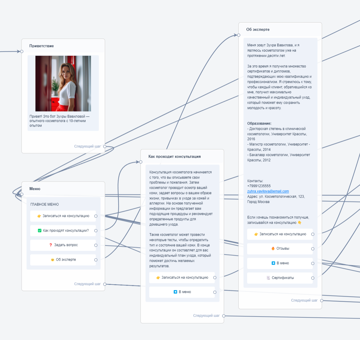 Косметолог | BotHelp