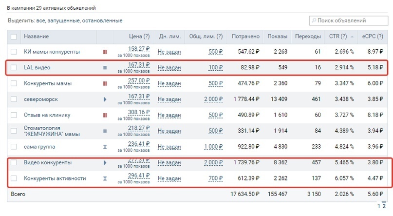 Реклама в сентябре